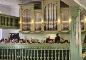 Die Orgel der St. Catharina Kirche Elsterwerda erstrahlt in neuem Glanz. | Foto: S. Bugai