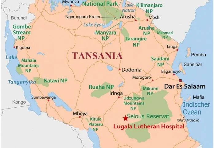 Tansania mit Lugala Lutheran Hospital